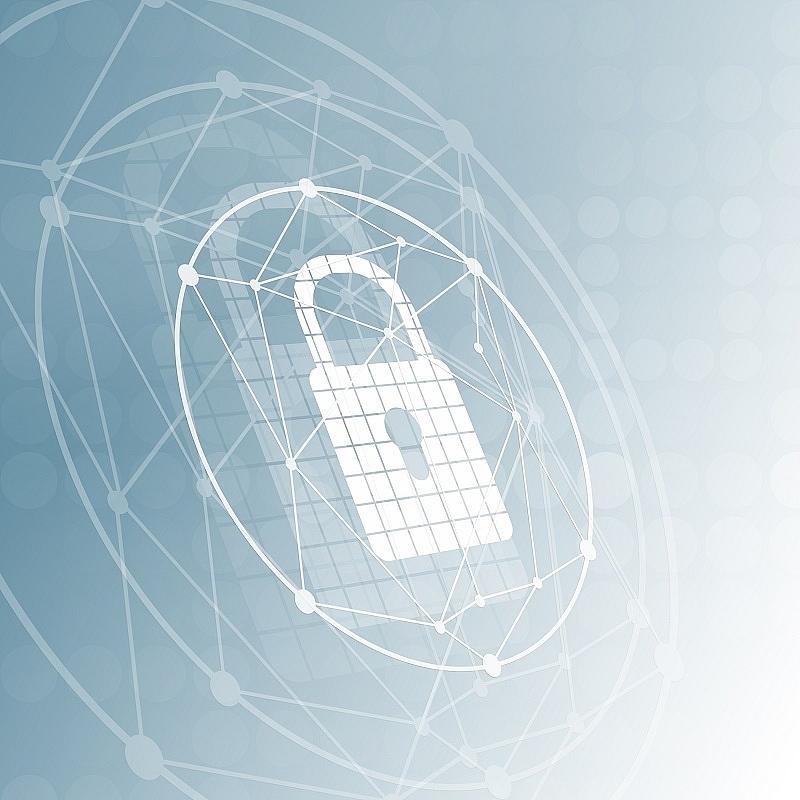 Information protection and cyber security. Modern safety digital background Information protection and cyber security. Modern safety digital background